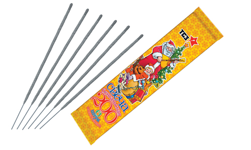  Бенгальские свечи 6 шт 200 мм в пакете  в Сосновом Боре