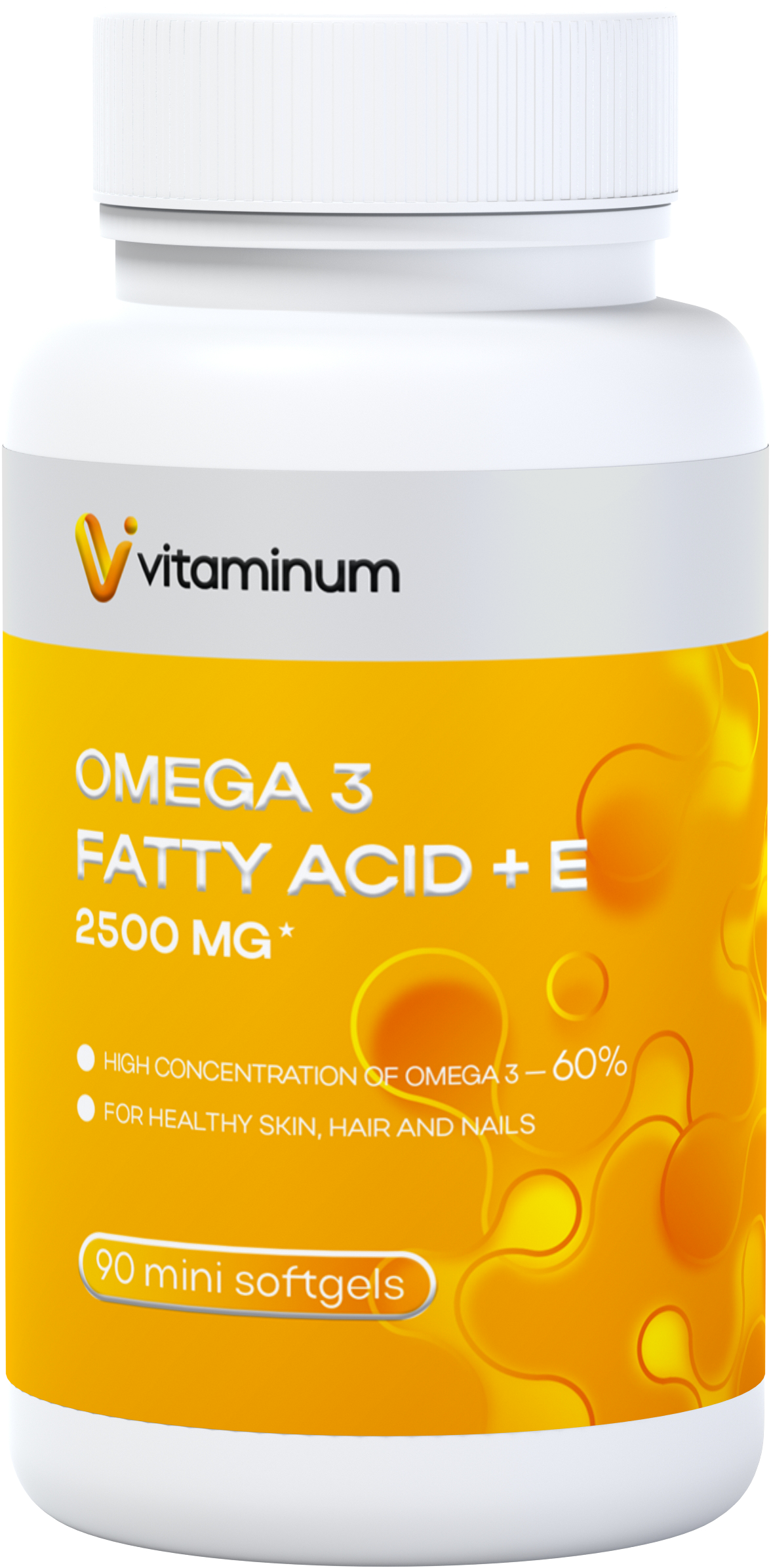  Vitaminum ОМЕГА 3 60% + витамин Е (2500 MG*) 90 капсул 700 мг   в Сосновом Боре